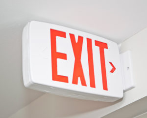 Emergency Exit Sign